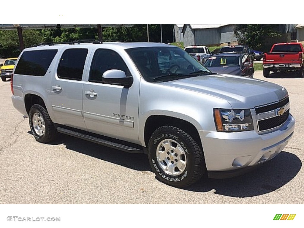 2012 Suburban LT 4x4 - Silver Ice Metallic / Ebony photo #1