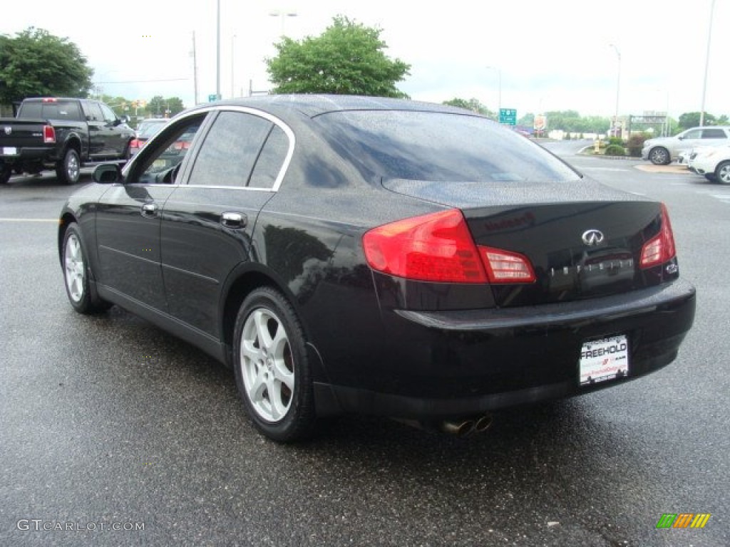 2004 G 35 x Sedan - Black Obsidian / Graphite photo #4