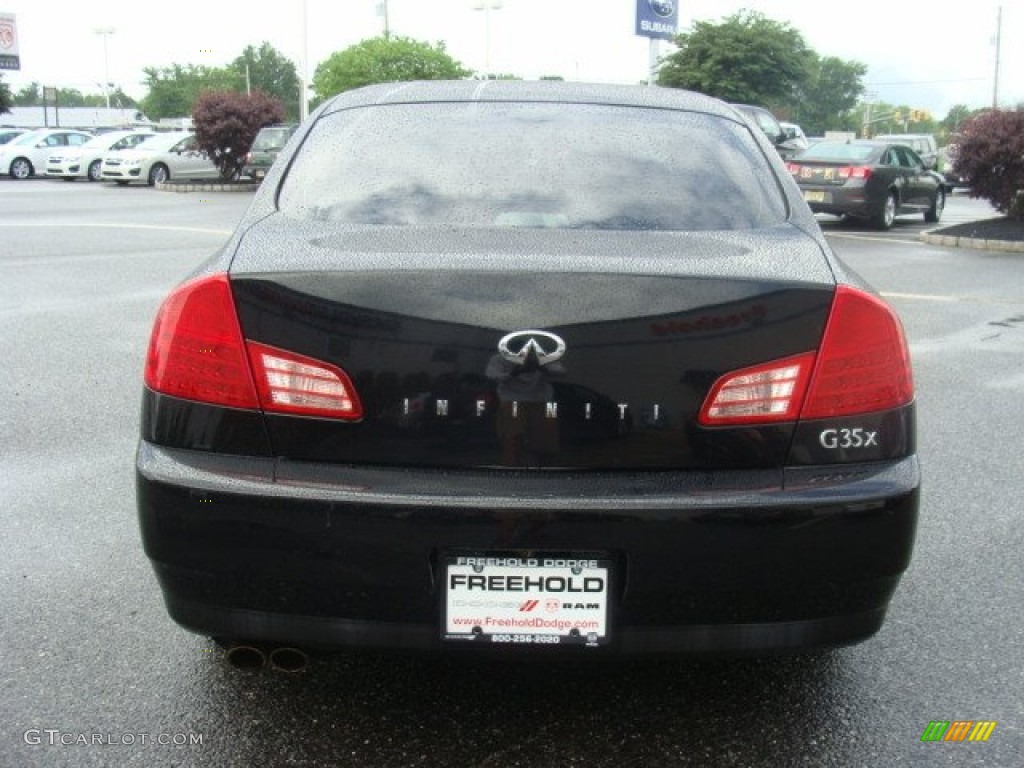 2004 G 35 x Sedan - Black Obsidian / Graphite photo #5