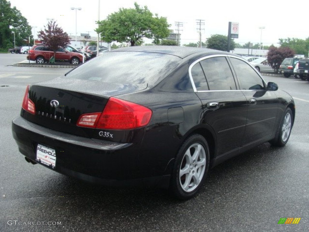 2004 G 35 x Sedan - Black Obsidian / Graphite photo #7
