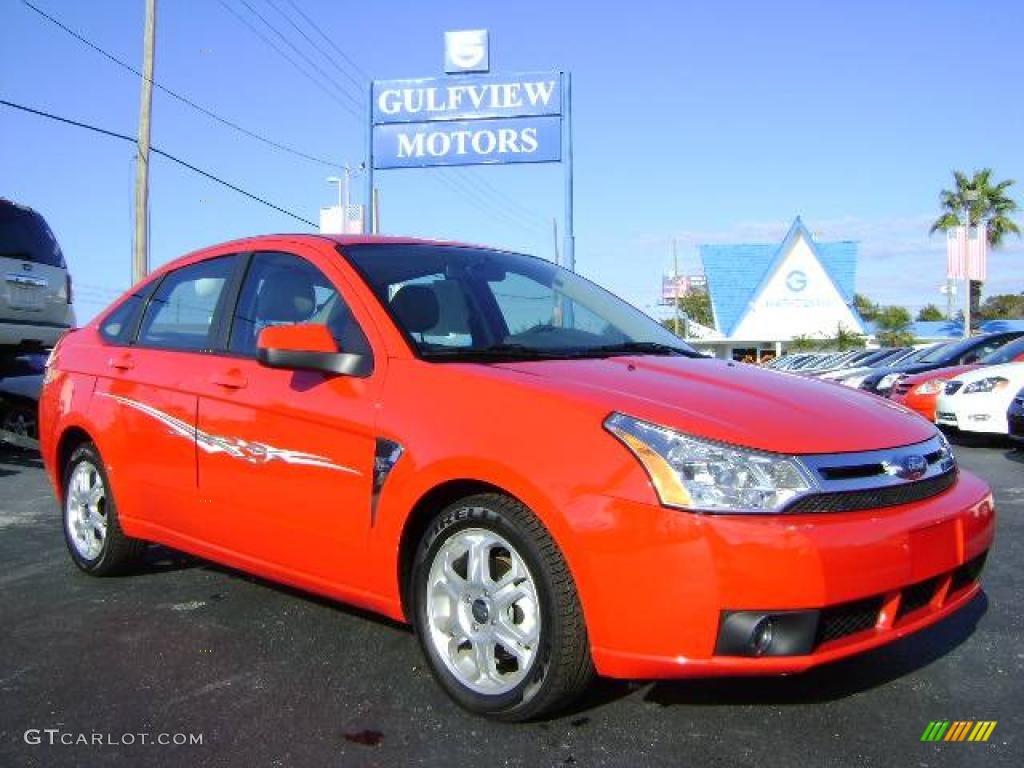 Vermillion Red Ford Focus