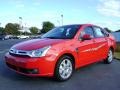 2008 Vermillion Red Ford Focus SES Sedan  photo #3