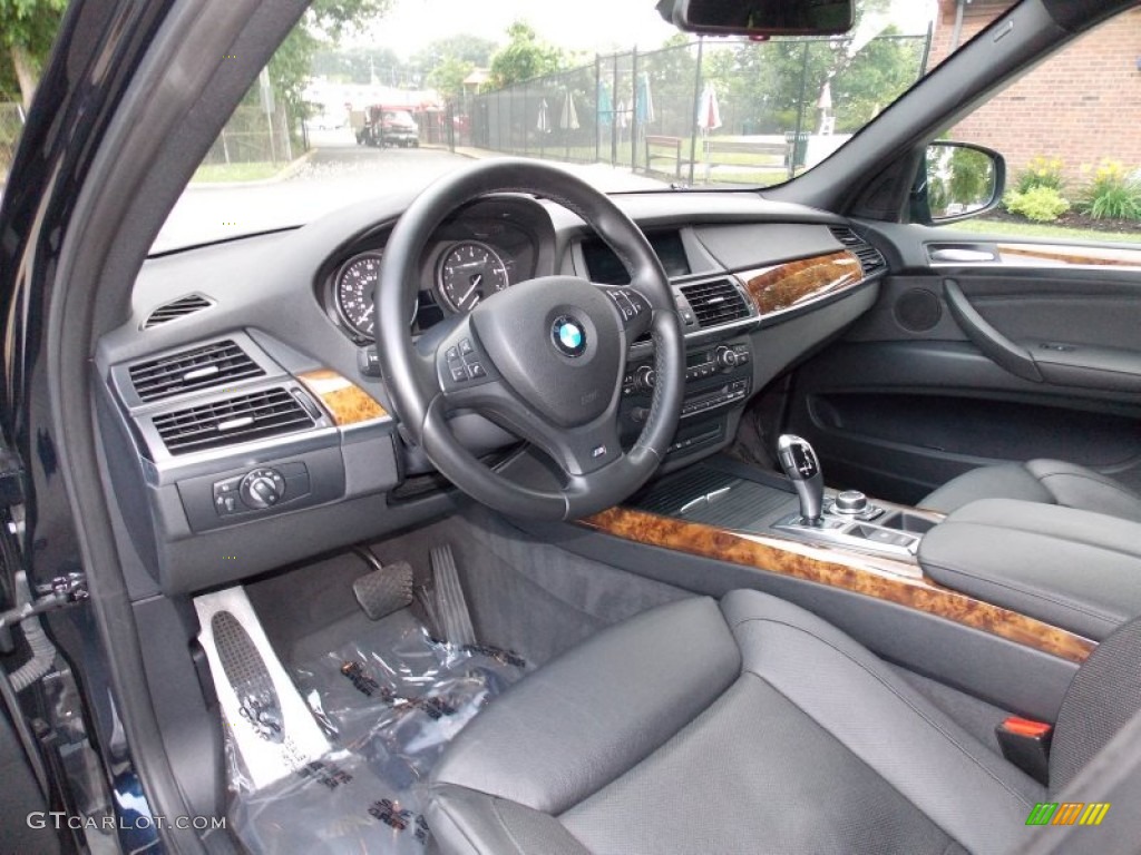 Black Interior 2011 BMW X5 xDrive 35i Photo #94436042