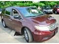 2011 Dark Cherry Pearl Honda Odyssey EX  photo #3