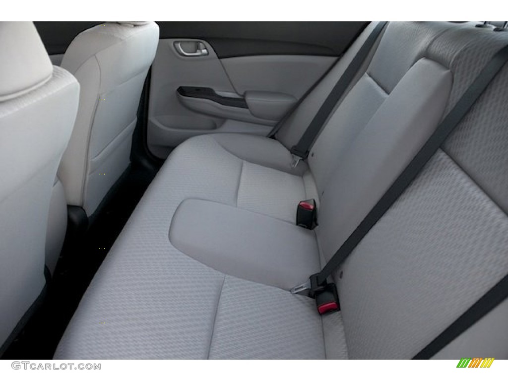 2014 Civic LX Sedan - Dyno Blue Pearl / Gray photo #13