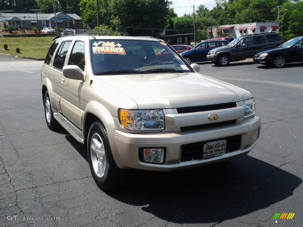 2001 QX4 4x4 - Tuscan Beige Metallic / Stone Beige photo #1