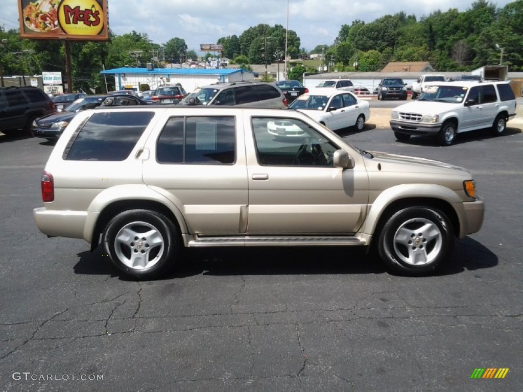 2001 QX4 4x4 - Tuscan Beige Metallic / Stone Beige photo #5