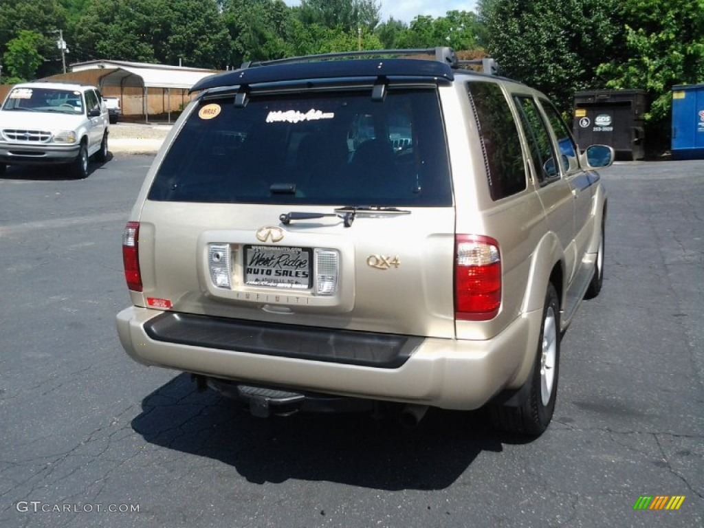 2001 QX4 4x4 - Tuscan Beige Metallic / Stone Beige photo #8