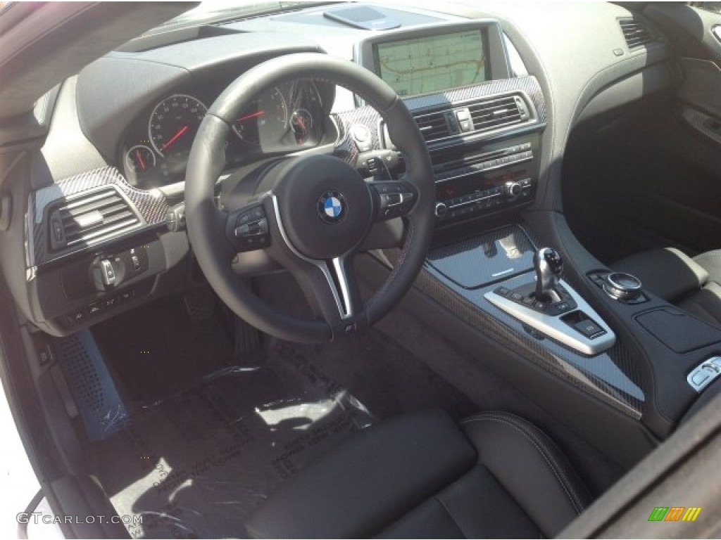 Black Interior 2015 BMW M6 Gran Coupe Photo #94440455