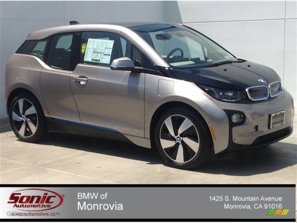 2014 i3 with Range Extender - Andesite Silver Metallic / Giga Cassia Natural Leather/Carum Spice Grey Wool Cloth photo #1