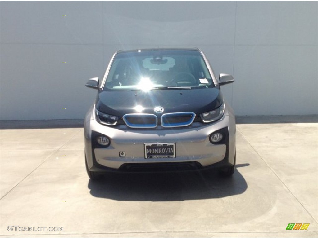 2014 i3 with Range Extender - Andesite Silver Metallic / Giga Cassia Natural Leather/Carum Spice Grey Wool Cloth photo #3