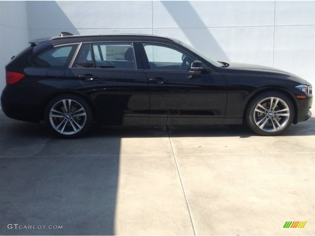 2014 3 Series 328d xDrive Sports Wagon - Jet Black / Coral Red/Black photo #3