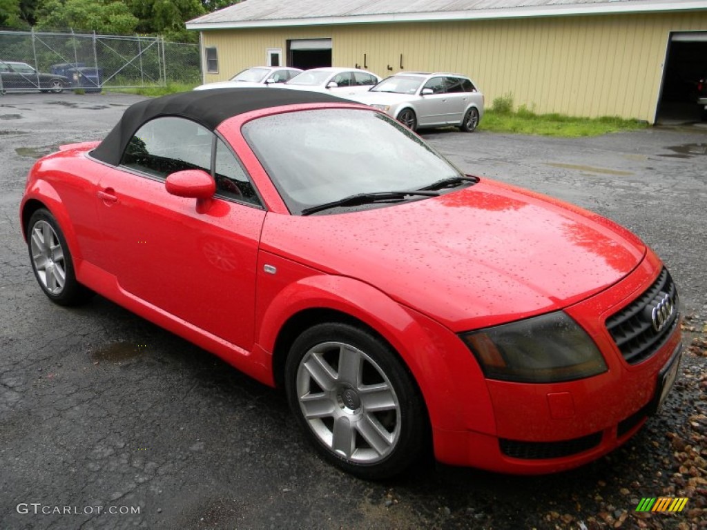 2003 TT 1.8T Roadster - Brilliant Red / Ebony photo #2