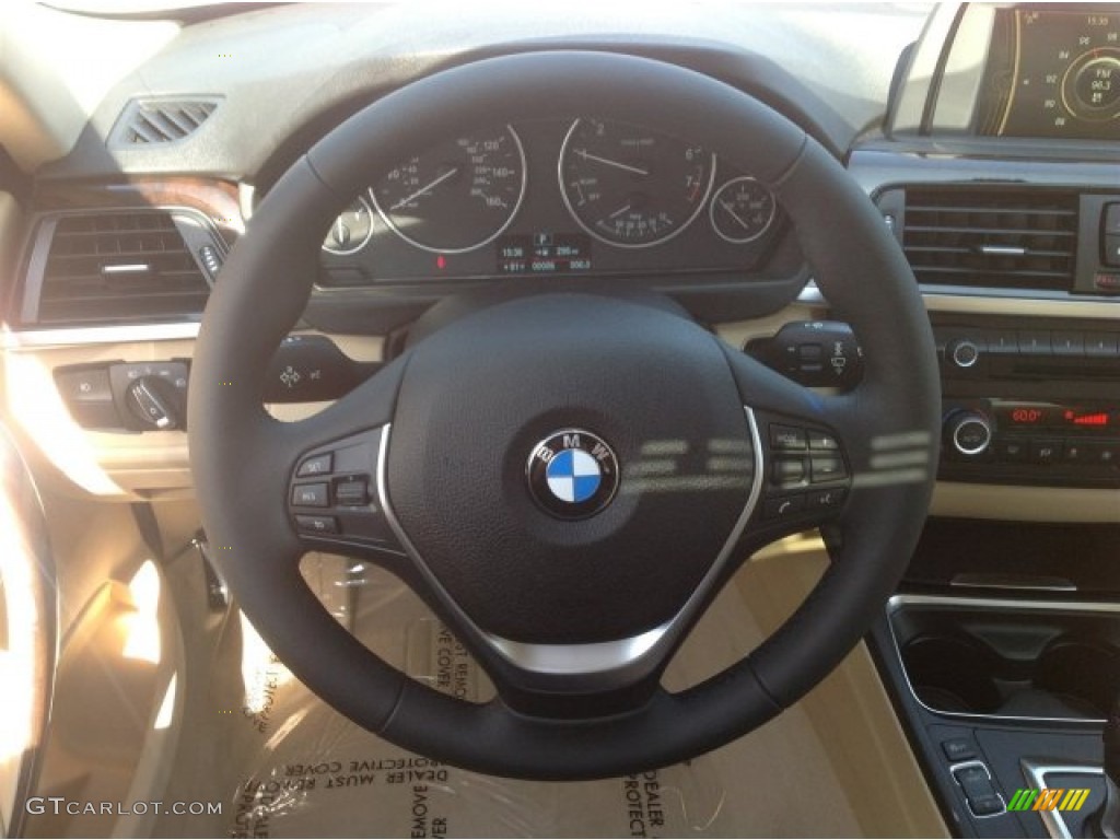 2014 3 Series 328i Sedan - Alpine White / Venetian Beige photo #9