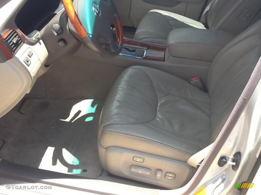 Ecru Beige Interior 2002 Lexus LS 430 Photo #94445435
