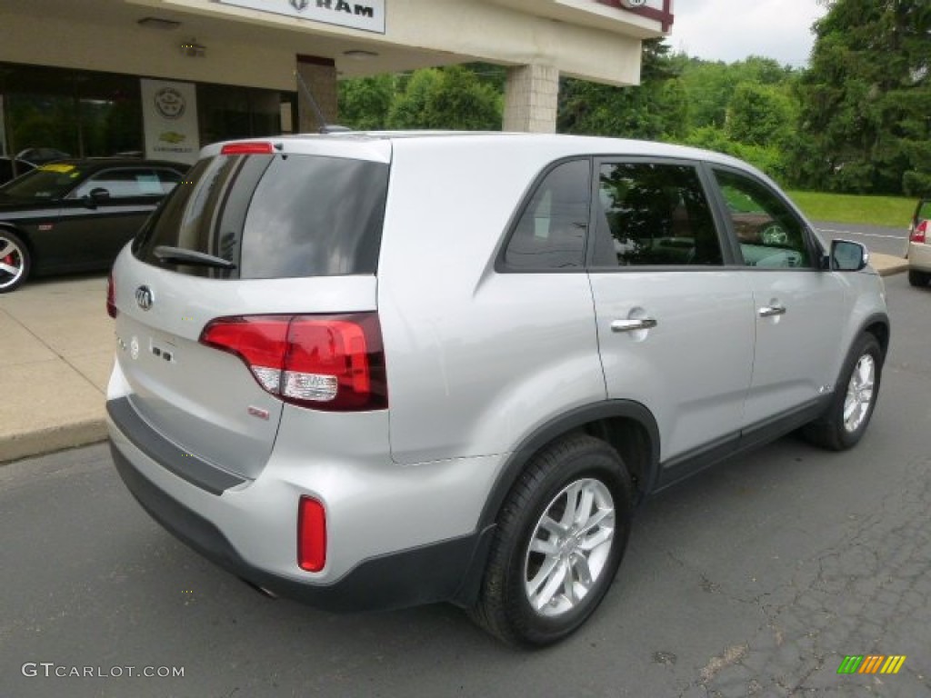 2014 Sorento LX AWD - Bright Silver / Black photo #8