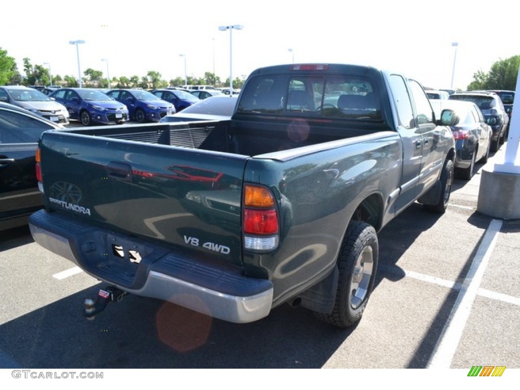 2000 Tundra SR5 Extended Cab 4x4 - Imperial Jade Mica / Gray photo #2