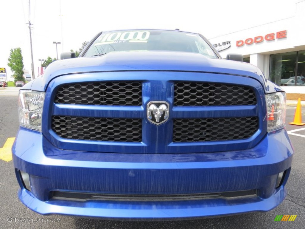 2014 1500 Express Crew Cab - Blue Streak Pearl Coat / Black/Diesel Gray photo #2