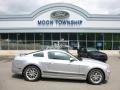 2014 Ingot Silver Ford Mustang V6 Premium Coupe  photo #1