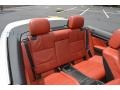 2008 BMW M3 Fox Red Interior Rear Seat Photo