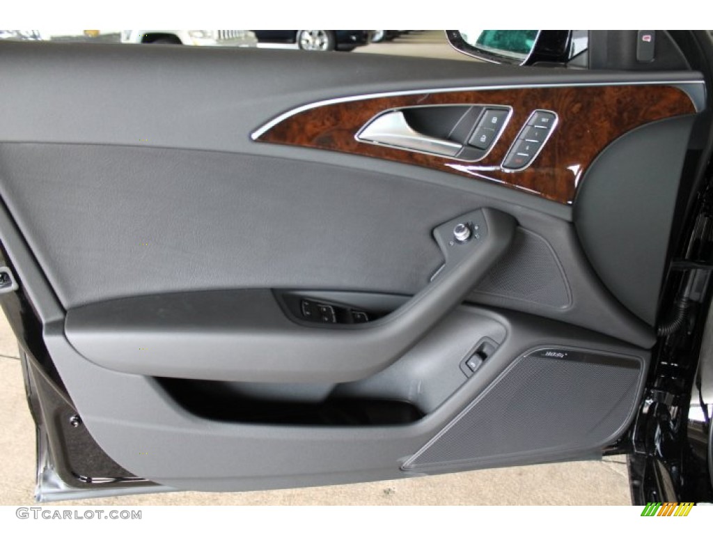 2014 Audi A6 3.0 TDI quattro Sedan Black Door Panel Photo #94454726
