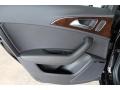 2014 Audi A6 Black Interior Door Panel Photo