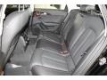 2014 Audi A6 Black Interior Rear Seat Photo