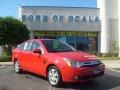 2008 Vermillion Red Ford Focus SES Sedan  photo #1