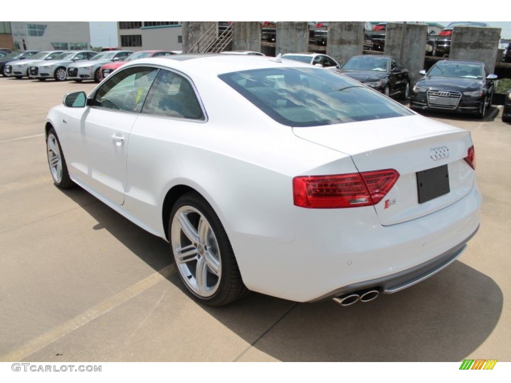 2014 S5 3.0T Premium Plus quattro Coupe - Ibis White / Black photo #4