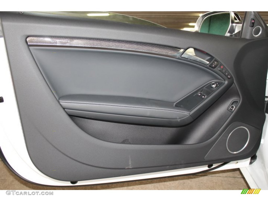 2014 Audi S5 3.0T Premium Plus quattro Coupe Black Door Panel Photo #94455899