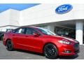 2014 Ruby Red Ford Fusion SE EcoBoost  photo #1