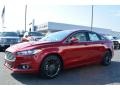 2014 Ruby Red Ford Fusion SE EcoBoost  photo #3