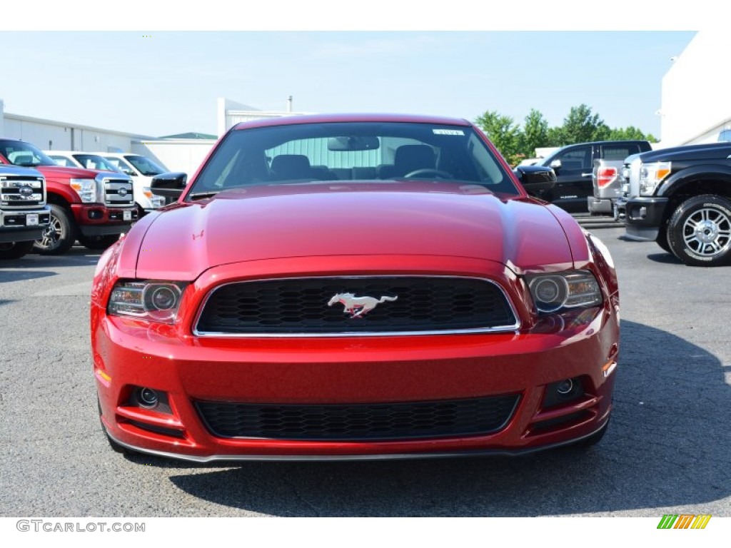 2014 Mustang V6 Coupe - Ruby Red / Charcoal Black photo #4