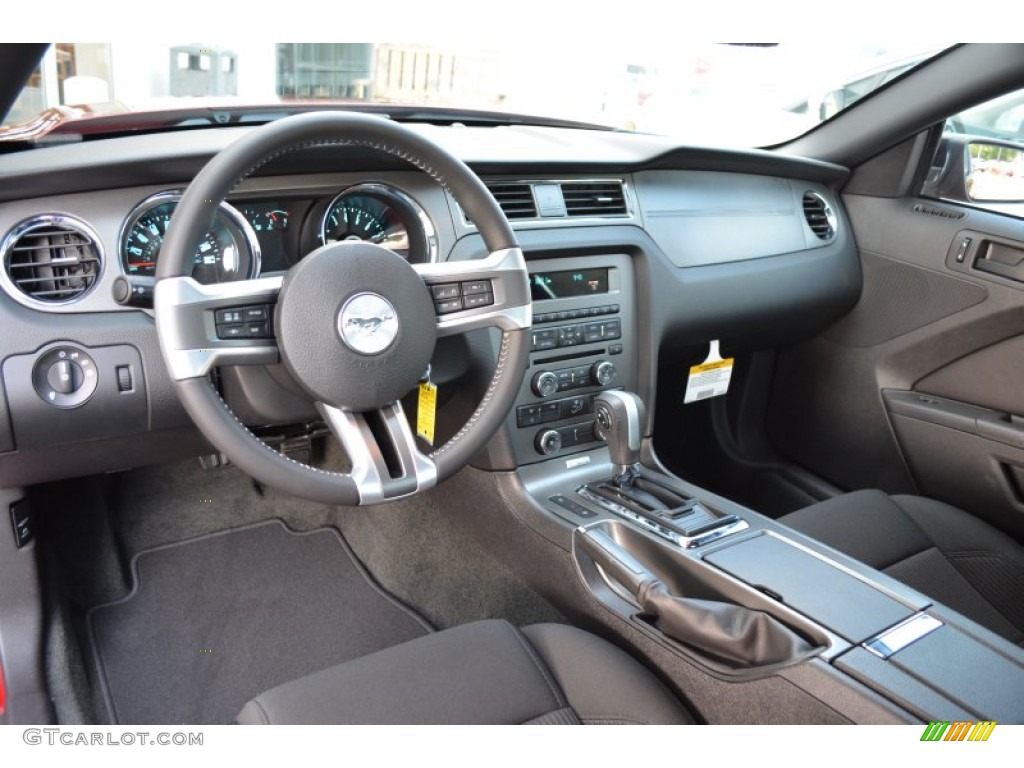 2014 Mustang V6 Coupe - Ruby Red / Charcoal Black photo #7