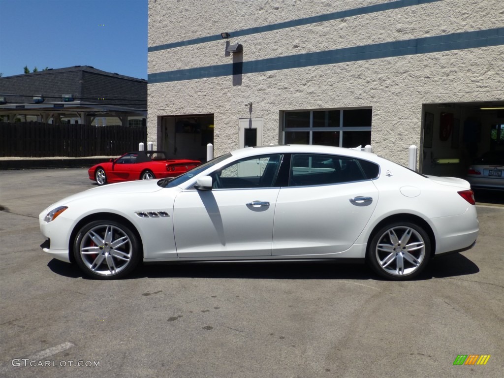 2014 Quattroporte S Q4 AWD - Bianco (White) / Cuoio photo #3