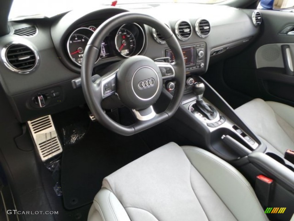 Black/Spectra Silver Interior 2012 Audi TT 2.0T quattro Roadster Photo #94459277