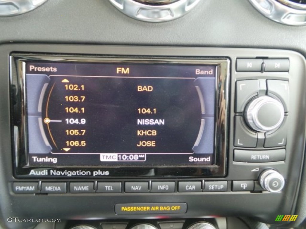 2012 Audi TT 2.0T quattro Roadster Controls Photo #94459316
