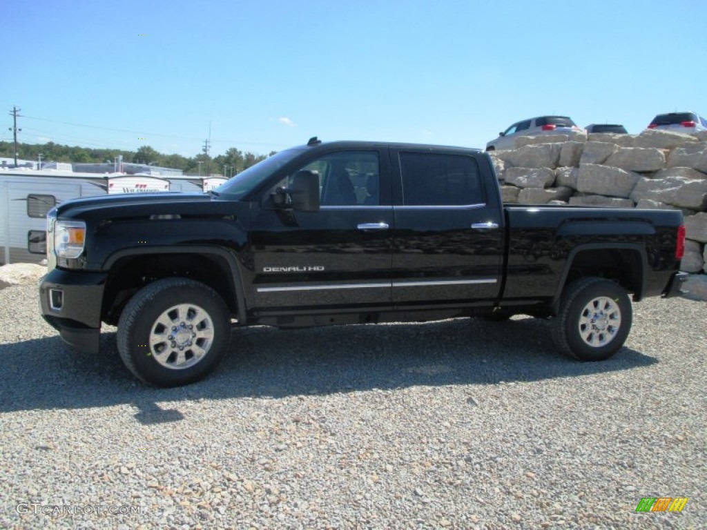 Onyx Black 2015 GMC Sierra 3500HD Denali Crew Cab 4x4 Exterior Photo #94459679