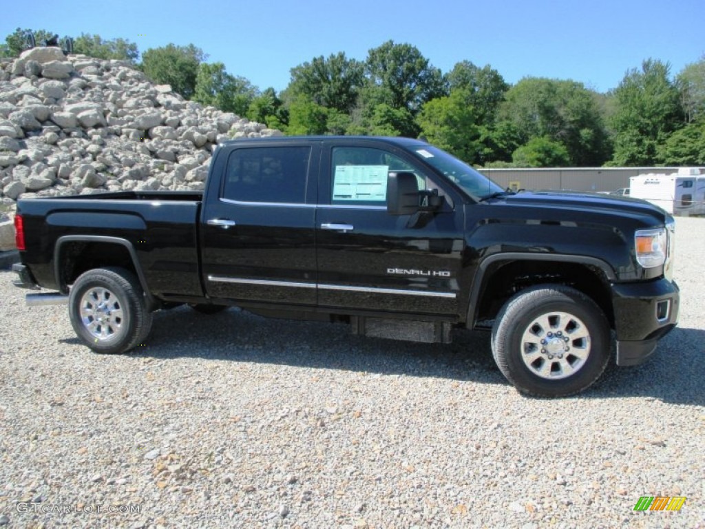 Onyx Black 2015 GMC Sierra 3500HD Denali Crew Cab 4x4 Exterior Photo #94459931