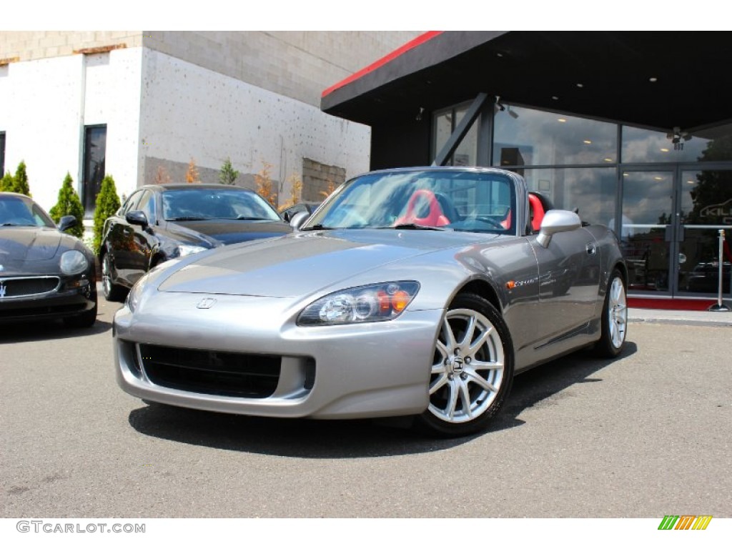 2005 S2000 Roadster - Silverstone Metallic / Red/Black photo #3