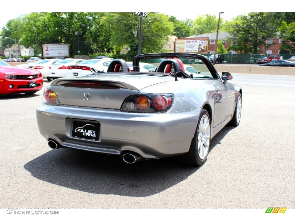 2005 S2000 Roadster - Silverstone Metallic / Red/Black photo #7