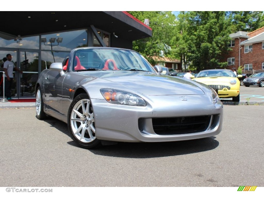 2005 S2000 Roadster - Silverstone Metallic / Red/Black photo #11