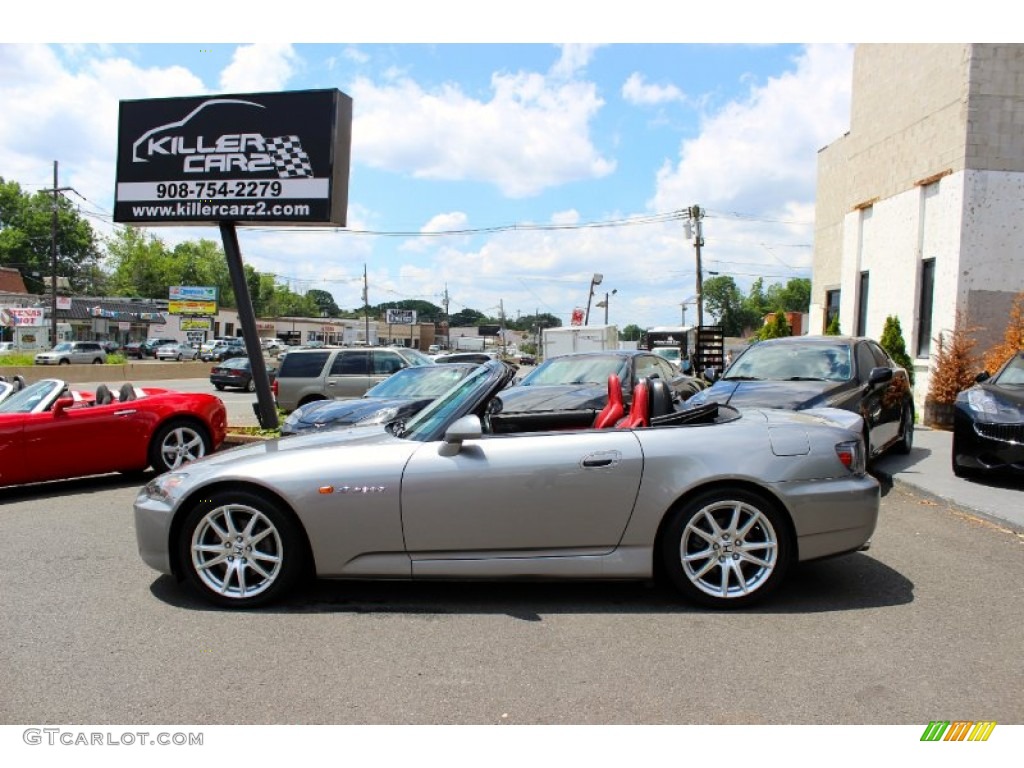 2005 S2000 Roadster - Silverstone Metallic / Red/Black photo #14