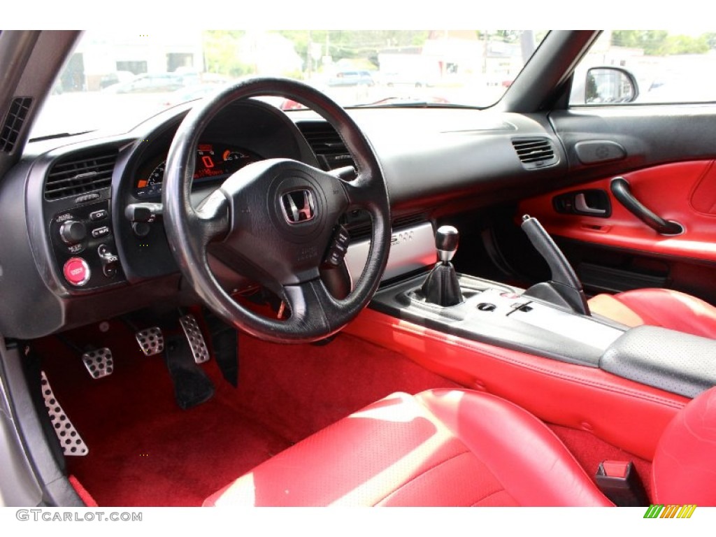 2005 S2000 Roadster - Silverstone Metallic / Red/Black photo #21