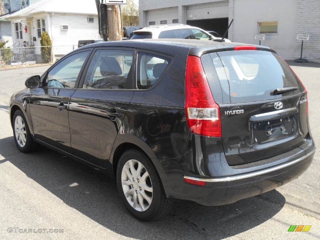 2009 Elantra Touring - Black Pearl / Black photo #6