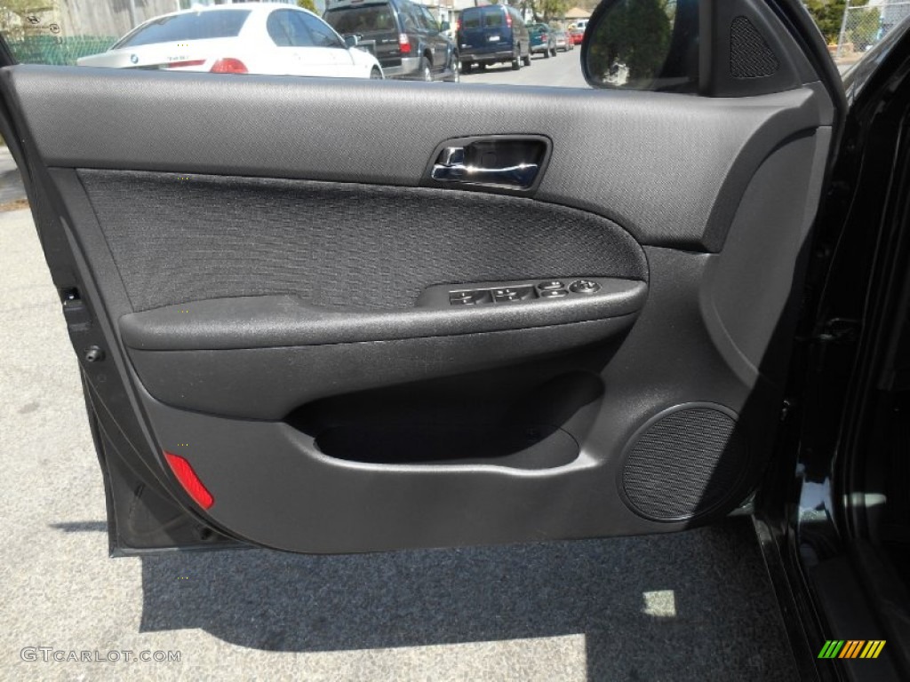 2009 Elantra Touring - Black Pearl / Black photo #12