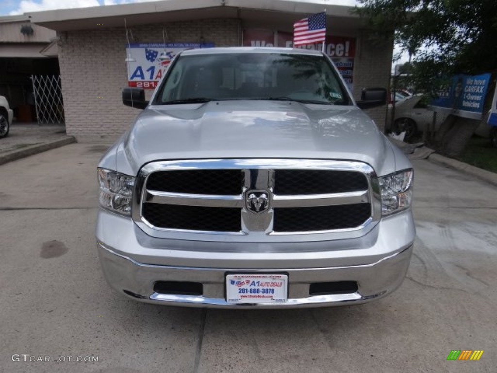 2014 1500 SLT Quad Cab - Bright Silver Metallic / Black/Diesel Gray photo #3