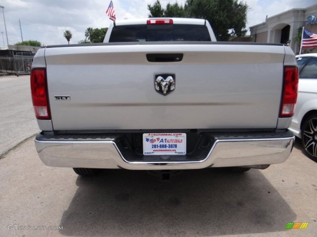 2014 1500 SLT Quad Cab - Bright Silver Metallic / Black/Diesel Gray photo #9