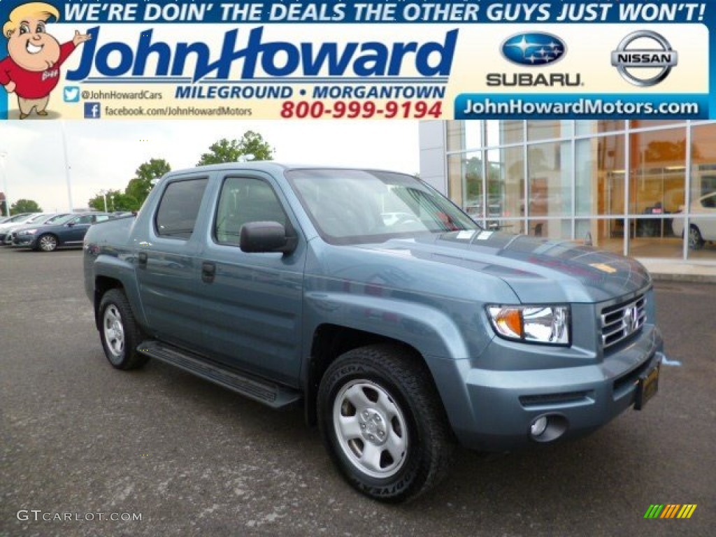 2007 Ridgeline RT - Steel Blue Metallic / Gray photo #1