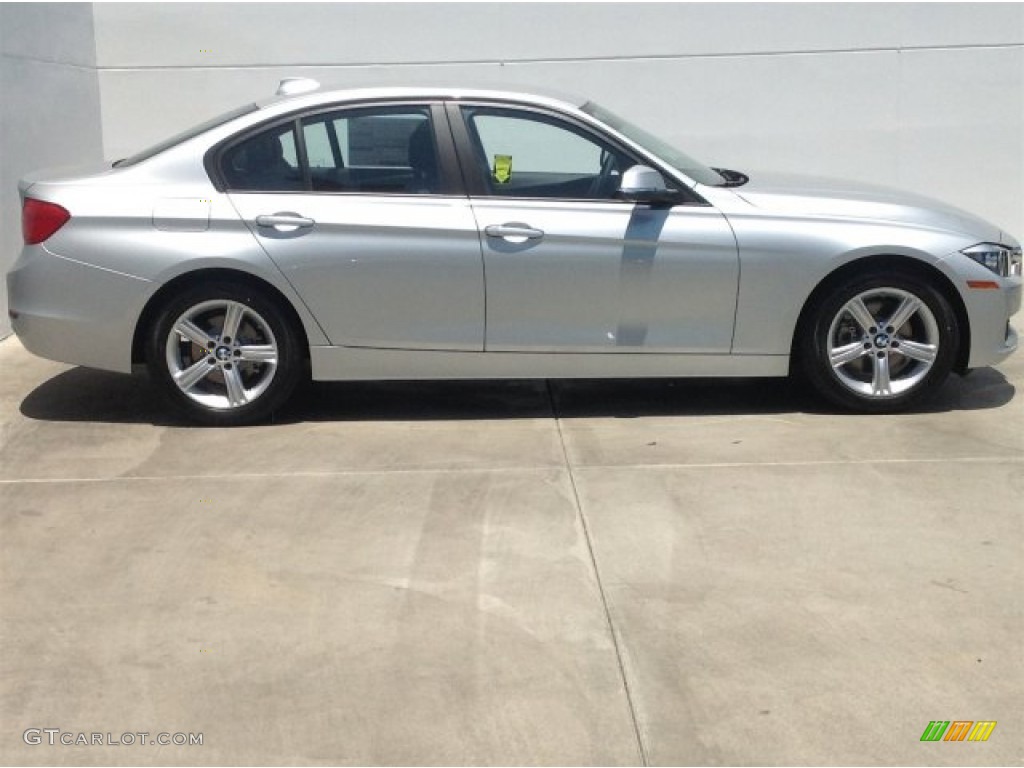 2014 3 Series 328i Sedan - Glacier Silver Metallic / Black photo #2